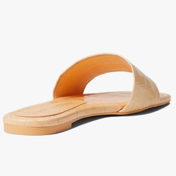 Stuart Weitzman Summer Slide Sandal Mango Color Shoe Size 8.5 NEW